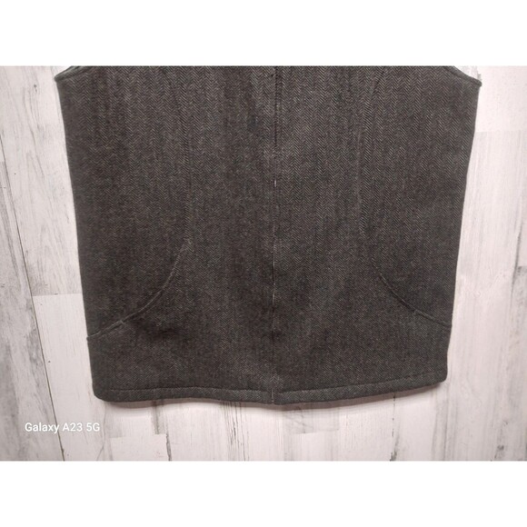 Emerald Isle Weaving Mens Size 48 James Wool Tweed Bodywarmer Vest Green - Picture 2 of 6